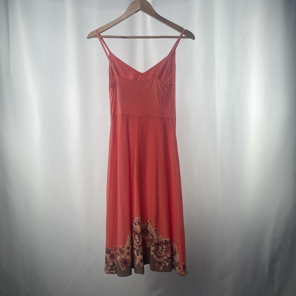 Patagonia Kamala‎ Organic Cotton Ruffle Tank Dress in Coral Floral Size Small - Picture 4 of 4
